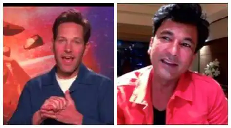 Paul Rudd chats with celebrity chef Vikas Khanna