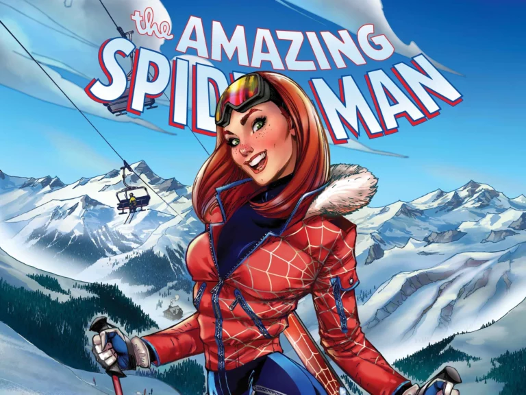 Marvel’s Ski Chalet variant covers show Mary Jane and Spider-Woman taking to the slopes