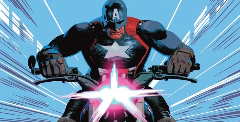 The new costume of Captain America is seen on the Avengers: Twilight variant cover.